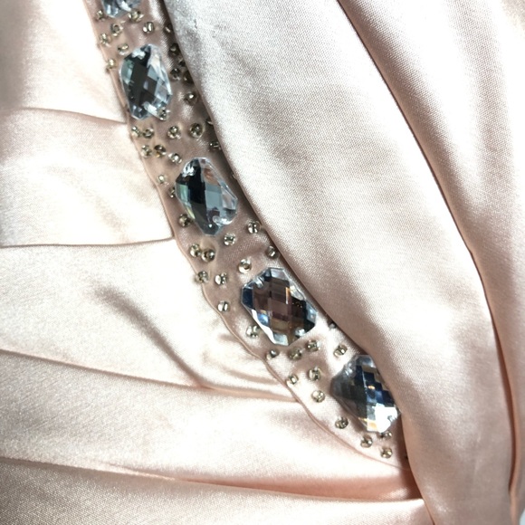 JJ’S HOUSE Pearl Pink Ruched layers bling strap 4 - Picture 4 of 16